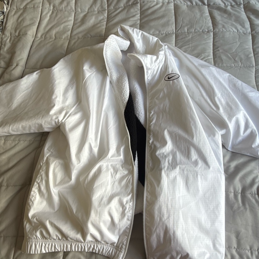 Nike White Unisex Windbreaker Jacket
